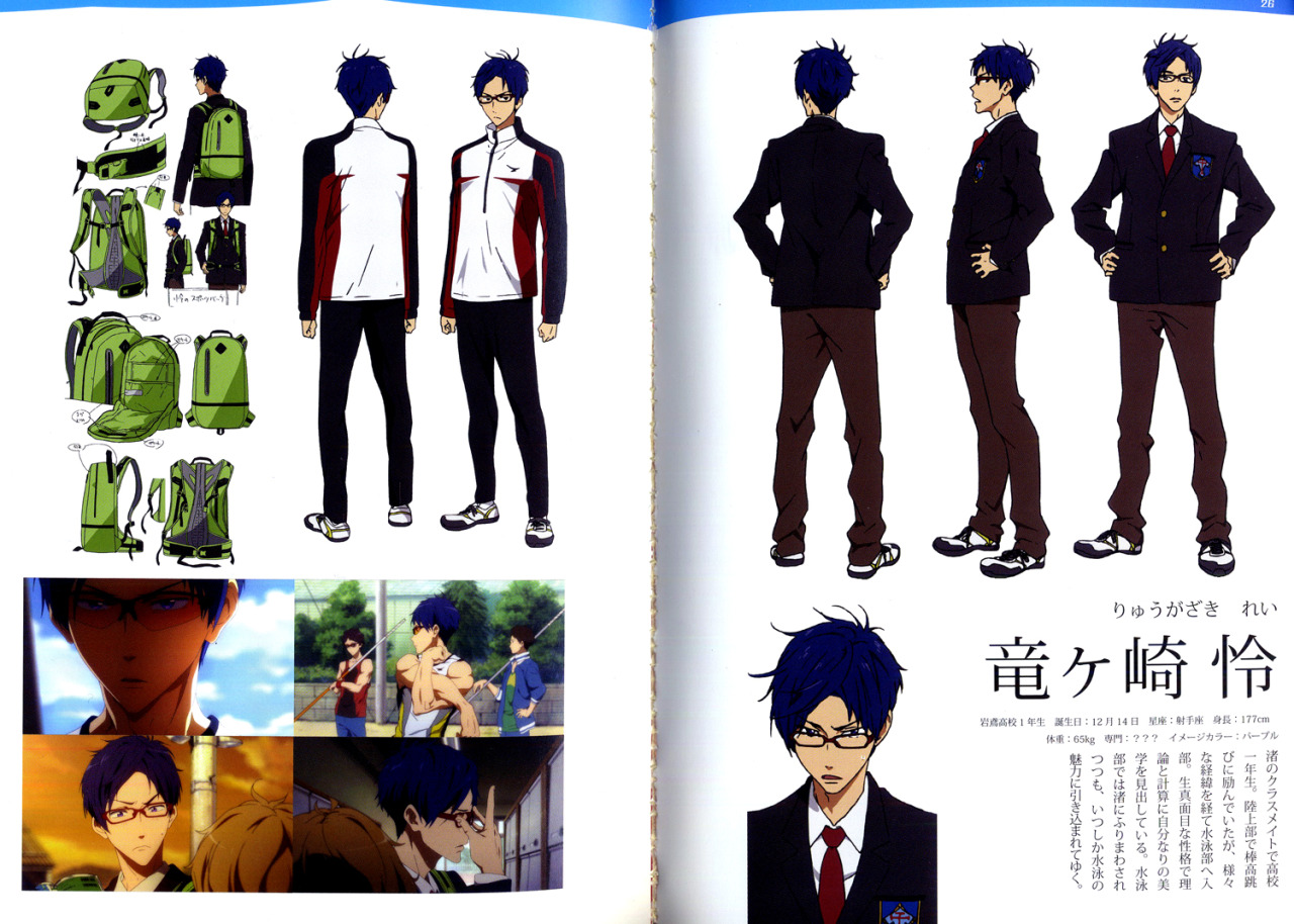 allonsyblue:  idk if i’ve seen scans of this anywhere.. from free! tv animation