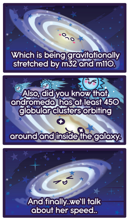 cosmicfunnies:Starry Greetings!Here is a comic about our next door neighbor, Andromeda!www.s