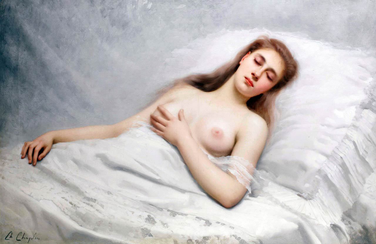 artbeautypaintings:  Reverie - Charles Chaplin 