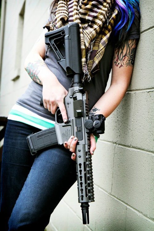 defense-weaponry:  Girls with Guns, part porn pictures