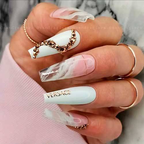 Spring Coffin Nails | The Best Spring Coffin Nail Designs — Our West Nest