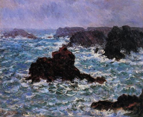 Belle-Ile, Rain Effect, Claude Monet, 1886