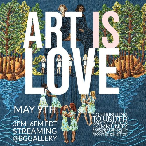 TOMORROW Saturday May 9 from 3-6 PST………… #ArtIsLoveInstaExhibit @bggalle