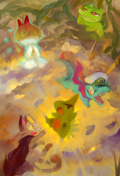ouroporos:  Contributed art for 2003PokeRPG fan movie :&gt; 