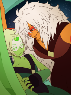 umeguru:  壁ドン  Peridot is so cute~ &lt;3and lulz poor Jasper