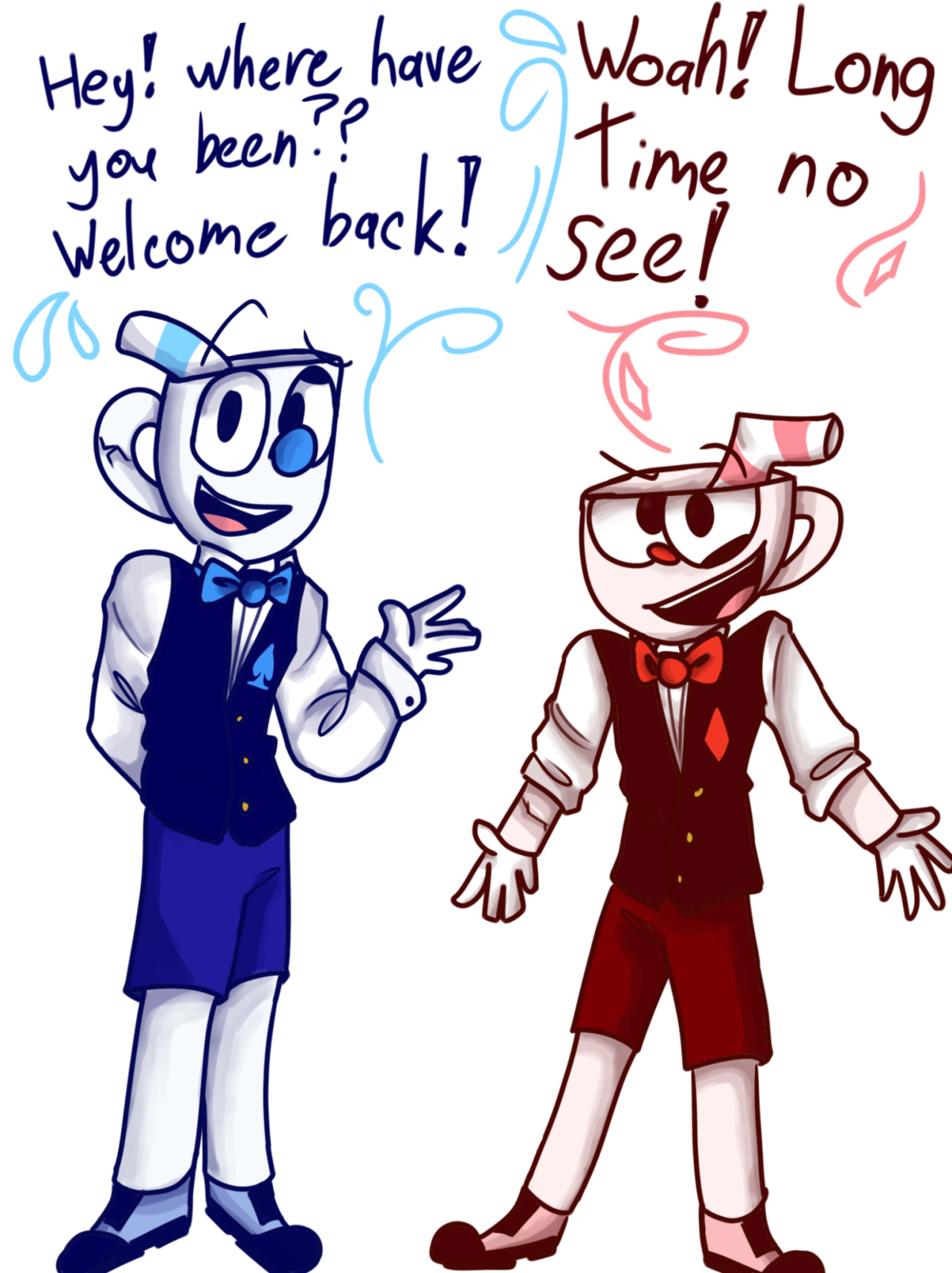 Casino cups cuphead and mugman