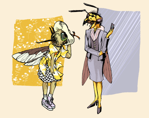 bedupolker:wasps… girlbosses of the insect