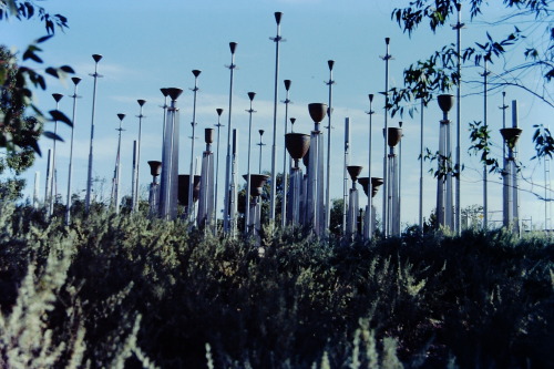 The Federation Bells, MelbourneThe Federation Bells is an installation comprising 39 upturned bells.