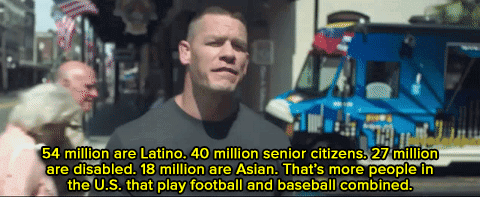 ohgodhesloose:  science-jumps:  darringtonshorthalt:  micdotcom: Watch: John Cena continues, “So, let’s try this one more time. Close your eyes.”   x    King  Worth noting that he protested loudly against the WWE doing a show in Saudi Arabia after