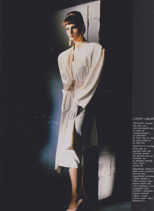 Thierry MuglerMarie France, February 1986Prêt-à-Porter, S/S 86