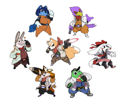 Mangneto:  Starfox + Starwolf Set I’ve Been Working On For A Bit! It Was A Lot