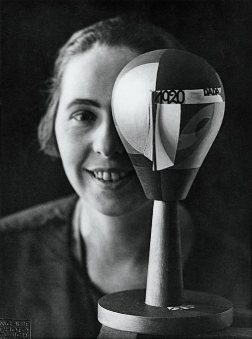 Sophie Taeuber-Arp, with “Dada-Head” from 1920Credit.Stiftung Arp e.V., Berlin/Rolandswerth/Artists 