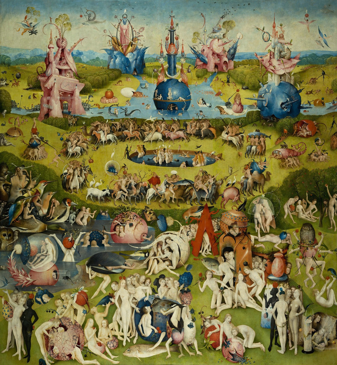 magictransistor:  Hieronymus Bosch, The Garden of Earthly Delights, ca. 1515.