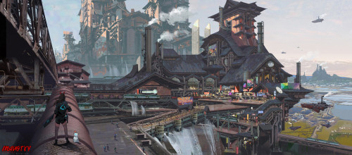 Industrial hub  G liulianwww.artstation.com/artwork/ELvBv8 