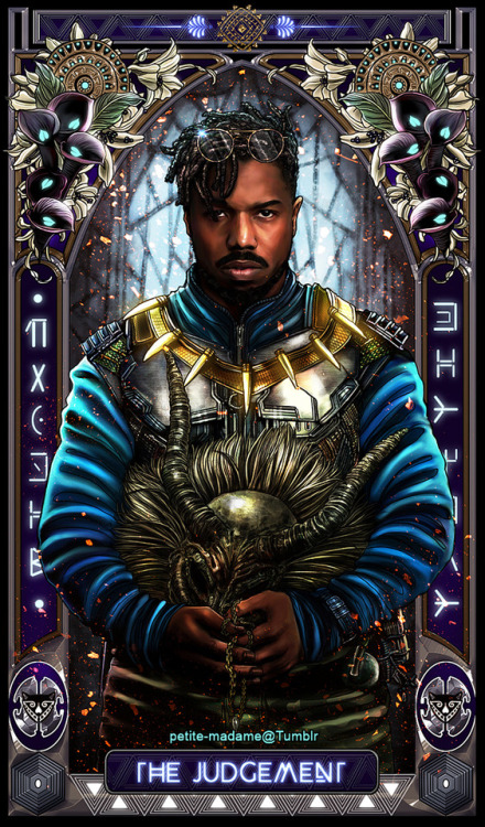 petite-madame:Black Panther Tarot (Part 2) - 2018My take on The Black Panther movie characters. Part