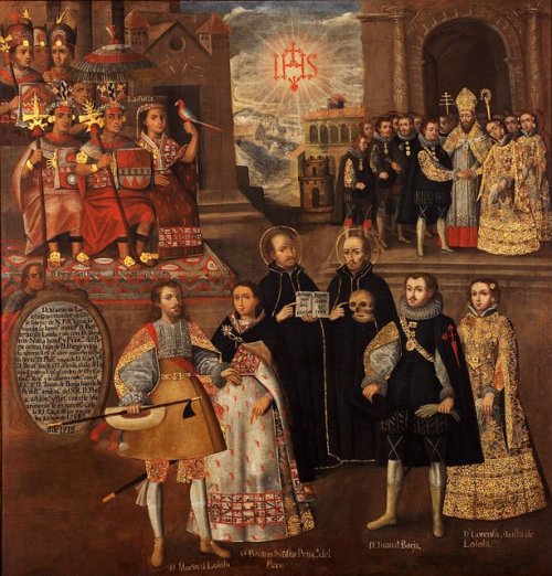 Marriage of Martin de Loyola to Princess Dona Beatriz and Don Juan Borja to Princess Lorenza,Cuzco s