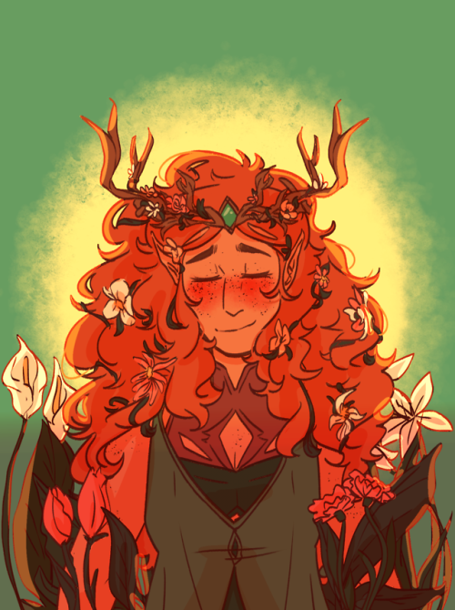 magnus-mcelroy: diamancris: kiki [Image description: A digital drawing of Keyleth from Critical Role