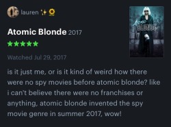 Chrisandfem:some Of My Favorite Reviews Of Atomic Blonde (2017) Part 2 (Part 1)