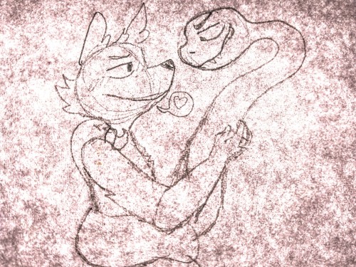 Wolf And Snake Making Out