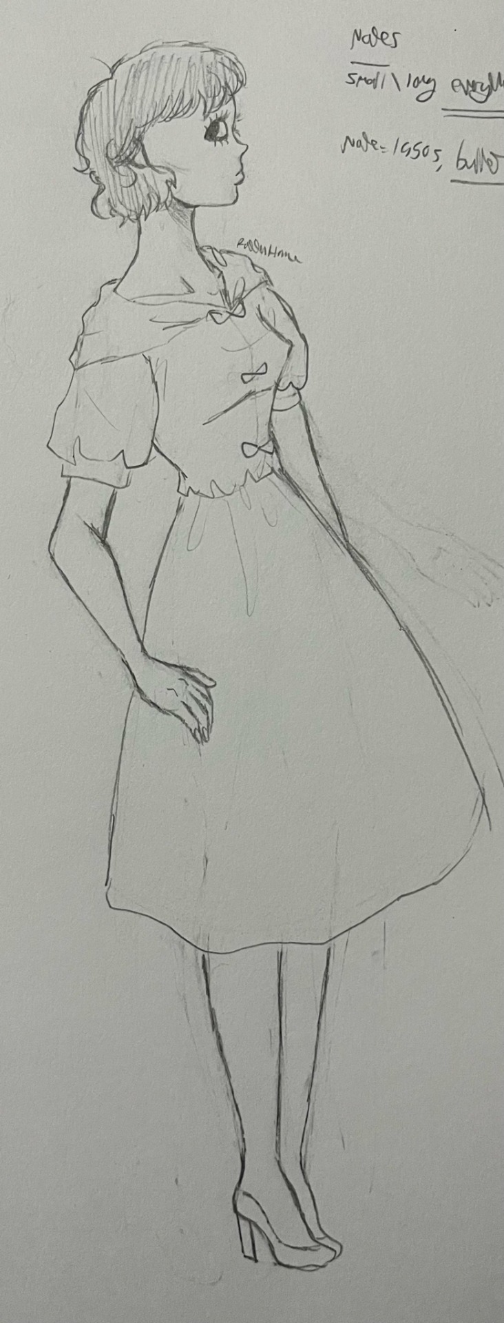 Wanted To Draw Christiane In A Vintage Barbie Style,,,, Plus A Vincent And A Regular Christiane