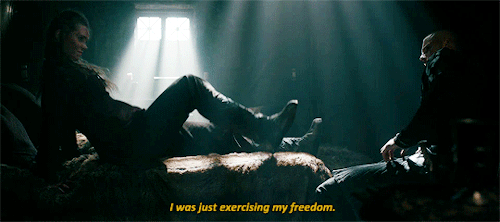 midqueenally:Bjorn and Gunnhild in Vikings season 5 episode 16 (Buddha)