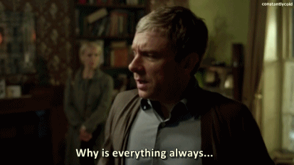 constantlycold:  Half of me feels sad because John is literally breaking my heart