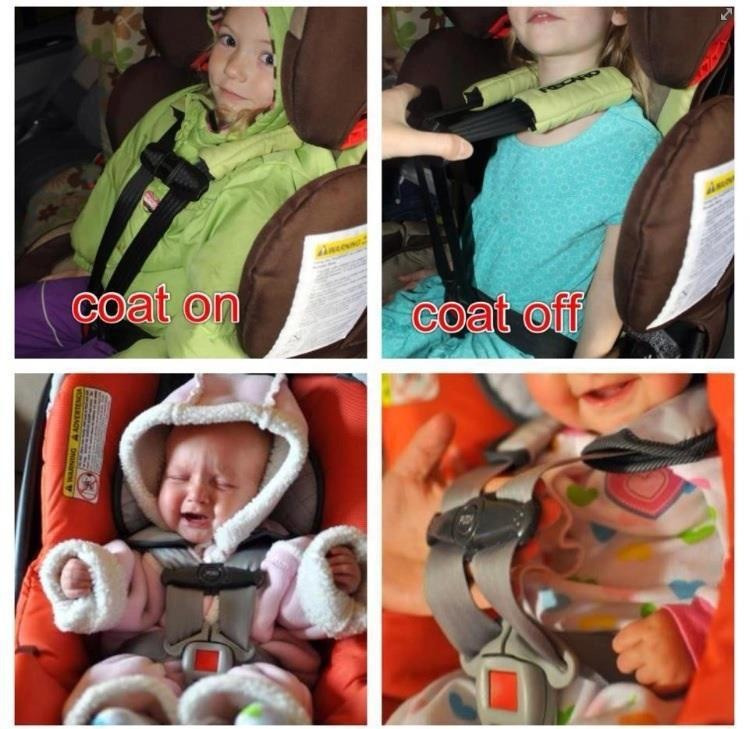 faeriesandlakes:   Thick winter coats should NEVER be used in a carseat. If you have