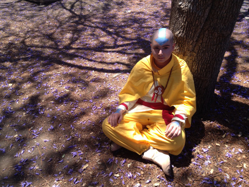 actualprotag:  avatar aang,  series finale outfit, fanime 2015 cosplayed and made by actualprotag  photographed by @amatoos arrow makeup by @listenhereyoungblood 