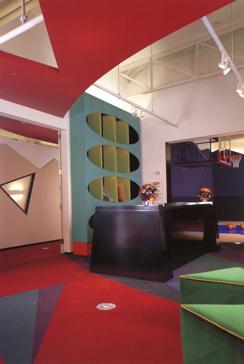 newwavearch90:‘Nicktoons’ Nickelodeon animation offices - Burbank, CA (late 1990s) - Des