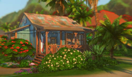 Ella's House In Sulani (lot By @alcearosea-sims | Ignore The Plate+cup On The Floor, She's Messy, Alright?!)