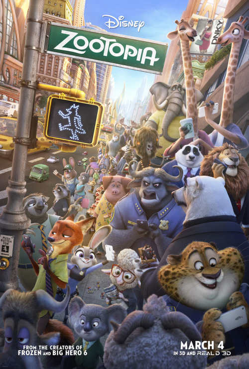 Check out the brand new poster for Disney’s Zootopia and see the film in 3D March 4!