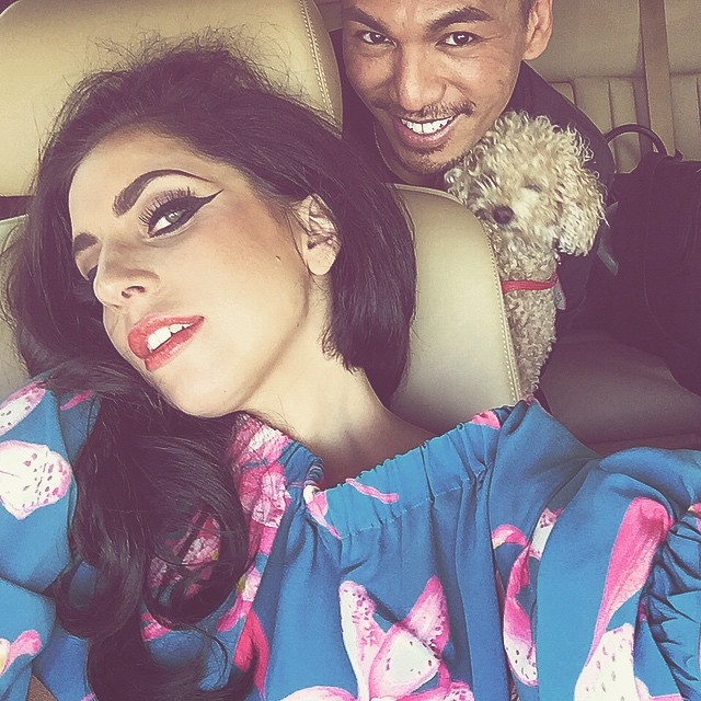 gagasgallery: @ladygaga: Me and @fredericaspiras and Fozzi Bear. He made my hairs