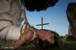 lonetog:  Bridal Shoot.  In a cemetery.  With Rope. M: Nexxie  R: Succubus  P: LoneTog 