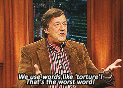 the-audacious-love-dragon: justanotherfan-girl:  waaaahlbodayz:  short-bread:  idecaesteckers-deactivated20151:  [x]  Stephen fry. Stop it.  You are clearly being too smart. You are not of this Earth.  I will never not reblog this beautiful man  Now we