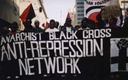 ready-to-fight:  The Anarchist Black Cross (ABC) is a company established from 1900 to 1906. The network sees its main task in support of imprisoned anarchists and organized solidarity actions.  
