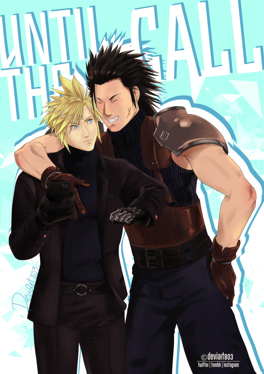 Cover from my AU Cloud Strife as Turk “UNTILL THE CALL”, a really short comic.  It took me really long to finish but now 