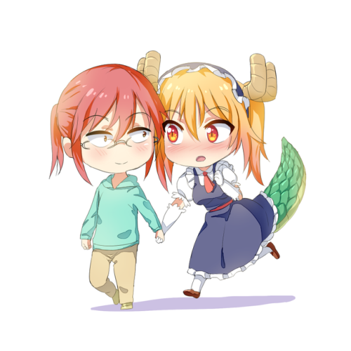 ✧･ﾟ: *✧ Taking initiative✧ *:･ﾟ✧♡  Characters ♡ : Kobayashi ♥ Tohru♢  Anime ♢ : Kobayashi-san Chi no