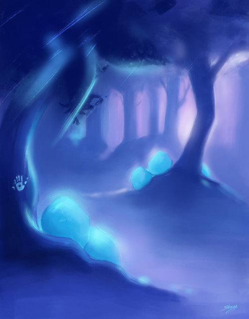 Crystal forest by Shaya-Fury