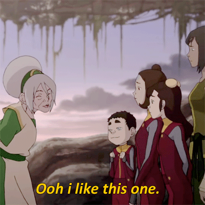 momospabu:  Aang and Katara’s grandchildren meet Toph. 