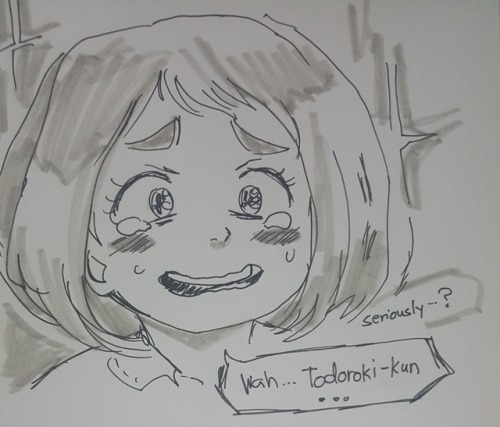 blamedorange: the story behind uraraka and todoroki in that certain group picture