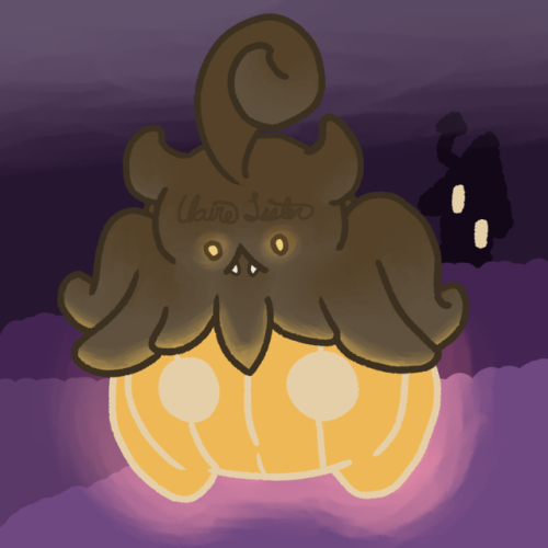 fudgehogdraws:As suggested by @kajja-the-dergen, I drew a little glowing Pumpkaboo!! She’s a cutie a