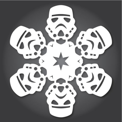  「雪の結晶スター・ウォーズ」切り絵のつくり方HOW TO MAKE STAR WARS　SNOWFLAKES WITH PAPER, SCISSORS, AND THE FORCEStar 