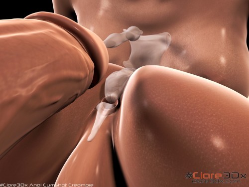 clare3dx:  Bareback Anal Creampie and Facial Cumshot - Old Renders  Support me on Patreon, to support your dirty mind!