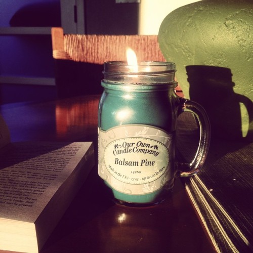 XXX The simple things #pine #candle #book photo