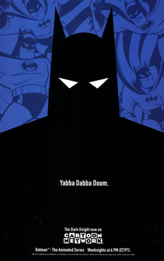 BATMAN: ANIMATED — Cartoon Network ad for Batman The Animated Series