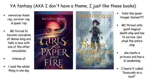 coolcurrybooks:Science fiction and fantasy books that are f/f! Similar posts:Trans SFF booksIf 