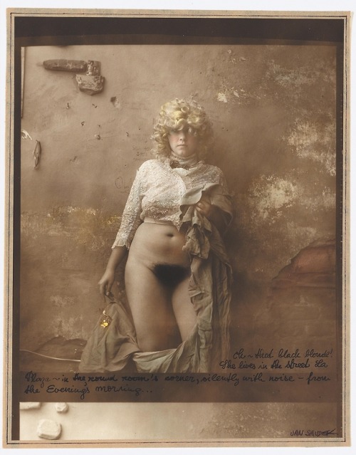 Jan Saudek: Oh-that black blonde…, 1985 