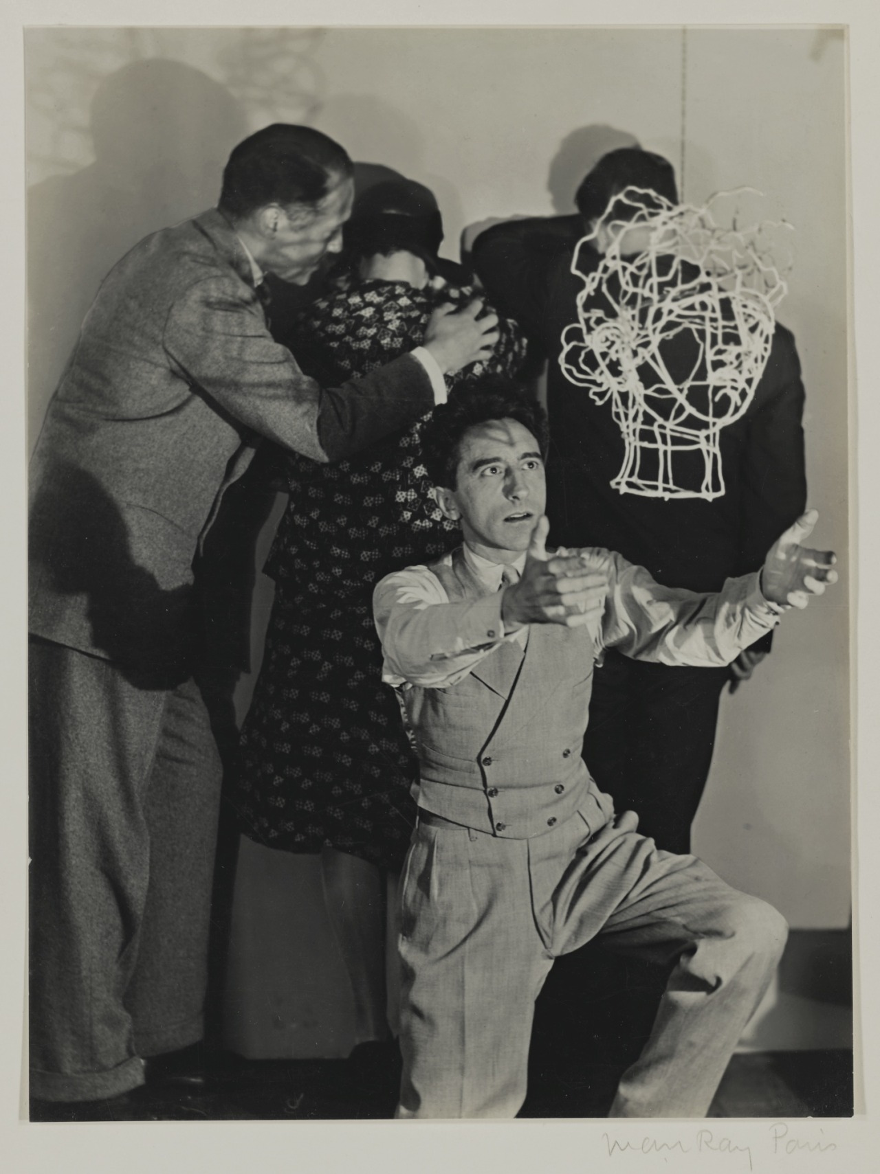 Jean Cocteau by Man Ray, behind the scenes of The Blood of a Poet, c. 1930.