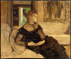 centuriespast:  Madame Théodore Gobillard (Yves Morisot, 1838–1893) Edgar Degas (French, Paris 1834–1917 Paris)  Date: 1869 Medium: Oil on canvas The Metropolitan Museum of Art  