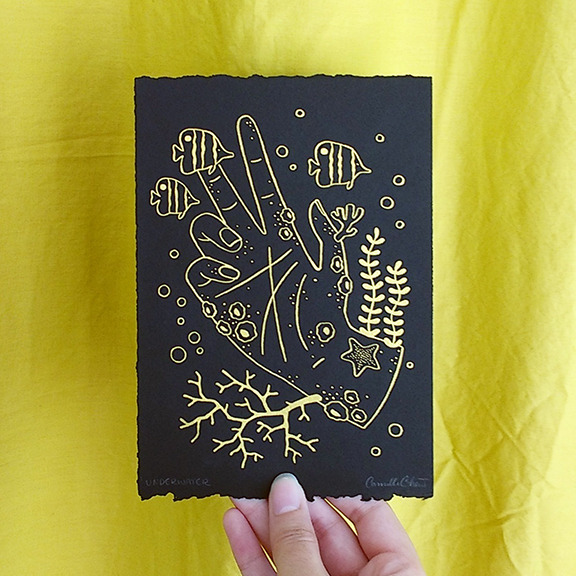 lordofmasks: Inktobers 1−6 ✨✨✨ Painting a bunch of gold hands for this year’s
